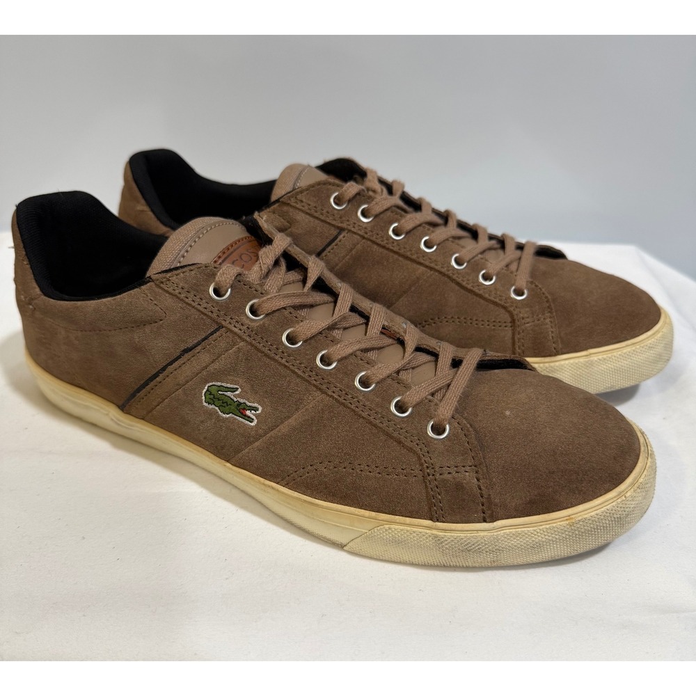 Lacoste Fairlead FLD Brown Suede Mens Sneakers 7-26SPM41143E8 Size 11